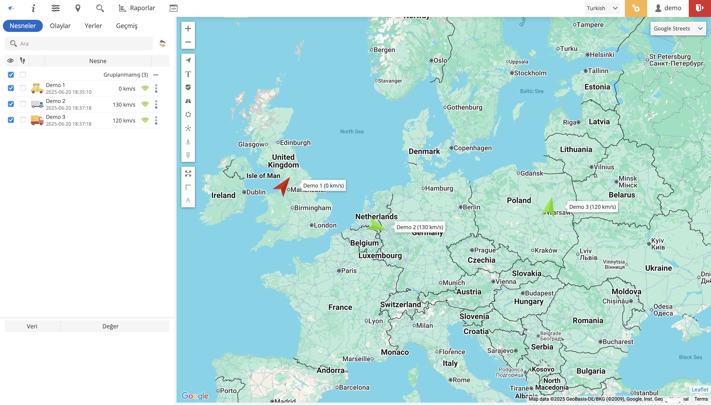 Safari GPS v6 Türkçe Dashboard